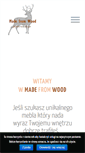 Mobile Screenshot of madefromwood.net